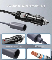 Convertisseur élévateur de tension pour Starlink Mini, allume-cigare 12V/24V vers 30V 3.5A, adaptateur d'alimentation avec câble et prise d'extension DC 5521