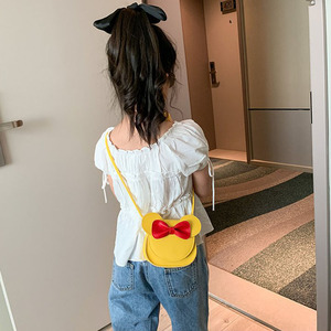Fashion Design <span class=keywords><strong>borsa</strong></span> portatile a tracolla per ragazze in pelle sintetica con fiocco carino cartone animato rosa <span class=keywords><strong>Minnie</strong></span> <span class=keywords><strong>borsa</strong></span> a tracolla per bambini - Product Image 5