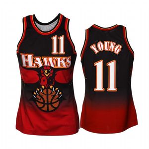Maillots de sport d'équipes de basketball américaines, confortables et respirants, personnalisés, vente en gros, Atlanta11 <span class=keywords><strong>Trae</strong></span> <span class=keywords><strong>Young</strong></span> - Product Image 4