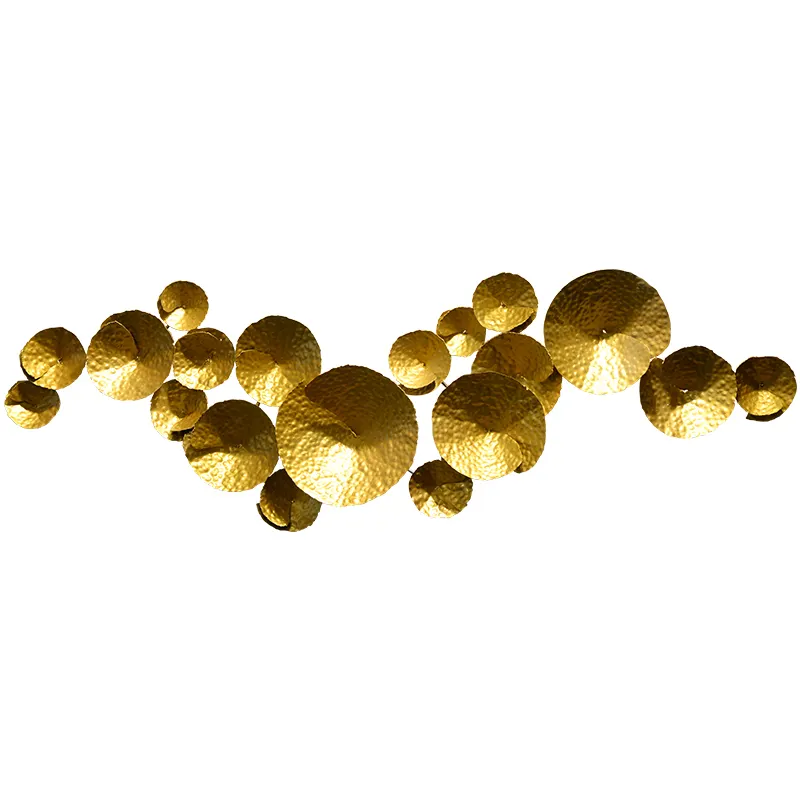 Нежный Золотой Роскошный металлический декор Dali, Настенный декор для центра продаж, отеля