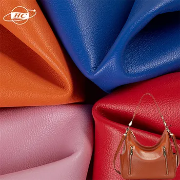 PU leather for bags nappa pattern grain faux 0.7MM high quality stock lot synthetic leather product