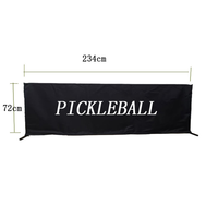 Barrière de séparation pour terrain de pickleball en tissu Oxford et tubes en acier de 234*72 cm avec installation facile