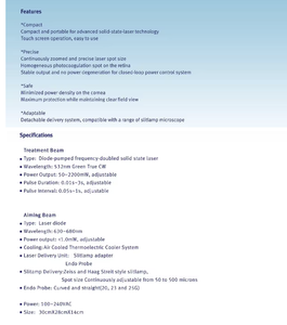 Fotocoagulador láser <span class=keywords><strong>de</strong></span> Oftalmología profesional, fotocoagulador láser verde para ojo <span class=keywords><strong>de</strong></span> <span class=keywords><strong>hemorragia</strong></span> <span class=keywords><strong>de</strong></span> fondo <span class=keywords><strong>de</strong></span> ojo, fotocoagulador - Product Image 4