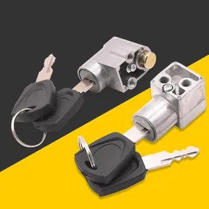 2 cái Xe đạp điện chống trộm nhôm đánh lửa khóa an toàn Pin thiết lập cho e-bike Scooter Phụ tùng Điện khóa xi lanh - Product Image 1
