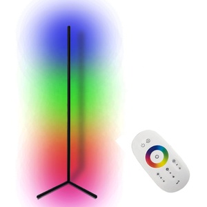 56 "RGB Color Changing Minimalism âm nhạc Sync điều khiển từ xa ứng dụng thường vụ LED góc môi trường xung quanh ánh sáng Đèn sàn - Product Image 4