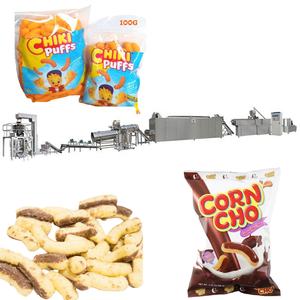 Nouvelle ligne de production de snacks soufflés avec extrudeuse automatique de maïs et de Cheetos à moteur, capacité de 500 kg/h - Product Image 1