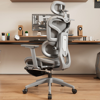 Chaise de bureau robuste en maille respirante avec dossier inclinable, chaise de gaming réglable pour le personnel et l'utilisation à domicile