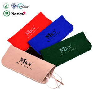 מכירת חיסול! נרתיק משקפי שמש מבד לבד עם הדפס משי, 17.5*7.5 ס\\\"מ, ניתן להתאמה אישית עם לוגו, איכותי ועמיד, מתאים למתנות ולקידום מכירות. - Product Image 2