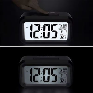 Reloj despertador digital inteligente Sunrise para niños, calendario de tiempo, función de repetición de temperatura, reloj despertador de escritorio de sublimación - Product Image 3