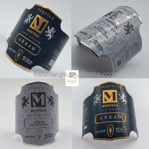 Custom 3D Embossed Aluminum Bottle <strong>Label</strong> - Self-Adhesive Metal Sticker for Liquor, Wine, Tequila, Whiskey Packaging - Product Image 2