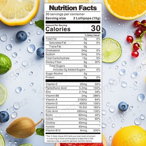 Amaz OEM Nhãn Hiệu Riêng Trái Cây Tự Nhiên Flavour Đường Miễn Phí <span class=keywords><strong>Lollipop</strong></span> Kẹo Khoáng Chất Vitamin Trẻ Em <span class=keywords><strong>Lollipop</strong></span> - Product Image 6