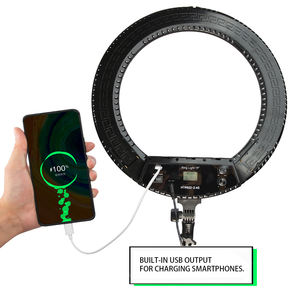 FOSOTO Nouveau Grand Anneau Lumineux LED de 19 Pouces avec Batterie 3200-5600K Éclairage Photographique Lampe sur Pied avec Trépied et Pince pour Téléphone - Product Image 3