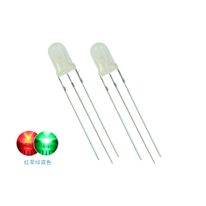 Diodo LED Difusor Bicolor Vermelho e Verde Hlx 5mm, 4 Pinos, Cátodo Comum, 3V, 70.000 Horas de Vida Útil, Regulável, CRI80, 3 Anos de Garantia - Product Image 1