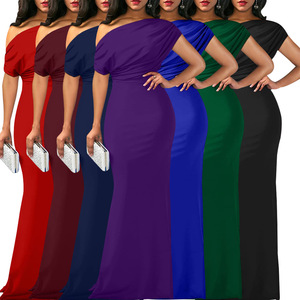 knee length dresses for ladies Ozias Halter Semi Sheer Knit Maxi Dress / Deep Purple | Meshki