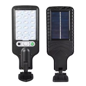 Lampe murale solaire LED extérieure en plastique IP65 avec détecteur de mouvement pour jardin, patio, porte de <span class=keywords><strong>garage</strong></span>, étanche, télécommande, éclairage de sécurité, <span class=keywords><strong>lampadaire</strong></span> - Product Image 1