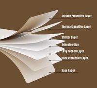 Ruban adhésif thermique D30 pour usage agricole (maïs) 12x40mm (0,47x1,57") 3 rouleaux - Sans BPA, résistant à l'eau et à l'huile, résistant à l'abrasion