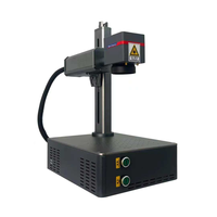 Machine de gravure laser à fibre à onde continue 20W, nouvelle machine à refroidissement par air pour acier inoxydable, marbre et granit, prend en charge DXF, LAS, AI
