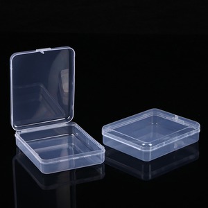 Transparent Rectangular <b>Plastic</b> Storage <b>Box</b> Flip Top Covered Jewelry <b>Box</b> 5415 Zhejiang Origin - Product Image 1