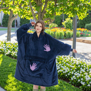 ผ้าห่มฮู้ด<span class=keywords><strong>ด</strong></span>ี้เปลี่ยนสีตามอุณหภูมิ ขนาดใหญ่พิเศษ ผลิตจากโรงงาน ผ้าเชอร์ปา อุ่นสบาย <span class=keywords><strong>ใช้</strong></span>ได้ทั้งชายและหญิง - Product Image 1