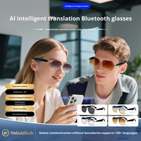Lunettes Intelligentes avec Appel Bluetooth, Écouteurs Musicaux, Traduction en Temps Réel, pour Voyages d'Affaires, Lentilles Décontractées 2026, Casque Portable, IPX-4