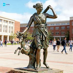 Scultura Classica Mitologica Romana in Bronzo di Diana <span class=keywords><strong>la</strong></span> Dea Cacciatrice per <span class=keywords><strong>Arte</strong></span> e Collezionismo - Product Image 4