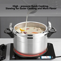 Autocuiseur en aluminium personnalisable Pot 3/4/5/7/9/11/15 Litre Cuisinière à gaz Grande capacité Antidéflagrant Cuisine haute pression