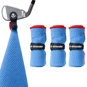 Serviette de sport en microfibre gaufrée avec logo personnalisé, séchage rapide, pour gym, fitness, golf - Product Image 1