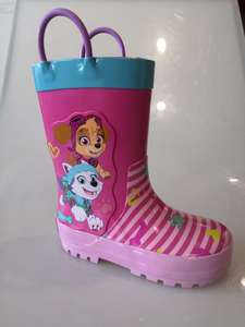 Bottes de pluie imperméables pour enfants avec poignées Bottes de gomme en caoutchouc pour l'extérieur - Product Image 3