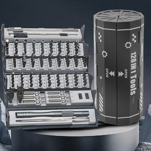 Juego de Destornilladores 128 en 1, Cabezal Cilíndrico S2 con Estuche Rígido, Acero al Cromo Vanadio OEM, Kit de Herramientas de Reparación de Precisión para el Hogar - Product Image 5