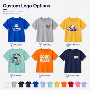 T-shirt Enfant Personnalisable avec Logo, 100% Coton Premium Doux et Respirant, Col Rond, Bleu Royal, Tailles S-XL, Vente en Gros - Product Image 2