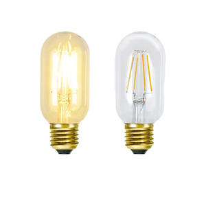 LED Retro <span class=keywords><strong>Edison</strong></span> T45 <span class=keywords><strong>T</strong></span> Tube Lampe à filament 2W 4W 6W Corps en verre à courant constant Base E27 pour usage résidentiel sans stroboscope - Product Image 1