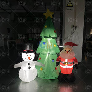 Usine OEM Lumières LED Père Noël Gonflable de Noël pour Pelouse Extérieur Décoration de Noël - Product Image 5