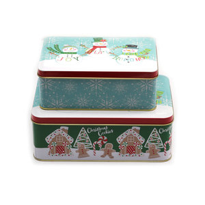 Cá nhân hóa <span class=keywords><strong>tin</strong></span> hình chữ nhật container 20 cm thăng hoa nắp cho trà cà phê bánh kẹo công cụ đóng gói thực phẩm lưu trữ tinplate - Product Image 3