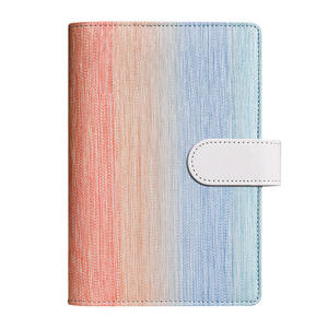 A6 دفتر تخطيط إبداعي حصري بسحاب للتخزين والجلد كتاب توفير المال بغلاف مقوى مع دفتر ميزانية نقدية - Product Image 6