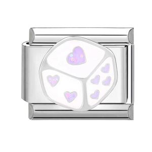 Fashion Charm <b>Bracelet</b> Set With Butterfly Floral Heart Cat Book Coffee Charms Unisex Gift Jewelry 18K Plated Titanium Steel - Product Image 5