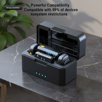 Nuevo Micrófono Inalámbrico Mini Avanzado D07 Pro (2 Tx + 1 Rx + Estuche de Carga)