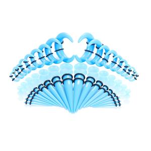 Neues 50 teil/satz <span class=keywords><strong>14</strong></span>-00G Buntes Acryl-Ohrmessgerät-Expander-Set verjüngt Stecker und Silikon tunnel Body Piercing <span class=keywords><strong>Ear</strong></span> Stretching Kit - Product Image 5