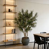 Maßgefertigte Moderne 230CM Künstliche Aralia Topfpflanze für Möbel-Showrooms, Hotels, Büros, Eckdekoration, Künstliche Pfauenpflanzen
