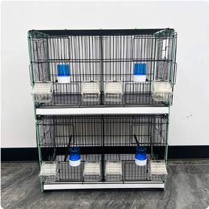 Vogelkweekkooi Natuurlijke Papegaaienkooi Grote Metalen Moderne Kanarie Meerdere Lagen Opvouwbare Huisdierkweekkooien Vogels Plastic Bak - Product Image 2