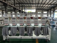 Máquina de bordar gorras de alta velocidad YUNFU de 6 cabezales, 12/15 agujas, impresión Dahao A15 para tiendas, precio de fábrica, usada