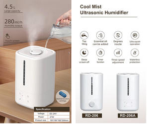 <span class=keywords><strong>Humidifier</strong></span> Ultrasonik <span class=keywords><strong>2026</strong></span> New Cool Mist 4.5L, <span class=keywords><strong>Humidifier</strong></span> Ruangan Besar untuk Seluruh Rumah, Aromatik, Plastik, Elektrik - Product Image 2
