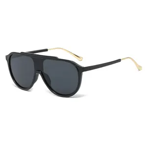 Lunettes de soleil rondes marron unisexe 2023 hommes Specs Design pour hommes lunettes de soleil surdimensionnées claires Groomsman lunettes de soleil rondes en plastique