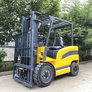 Wangong Elektrikli Forklift 2 Ton 2.5 Ton 3 Ton Kurşun Asit Akülü Dolu Lastik Tekerlek İki Kademeli Direk 14km/s Küçük Her Türlü Araziye Uygun - Product Image 4
