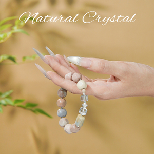 Bracelet classique en perles de pierres précieuses, bijoux élastiques de guérison, accessoire quotidien polyvalent idéal pour les cadeaux et les commandes en gros - Product Image 3