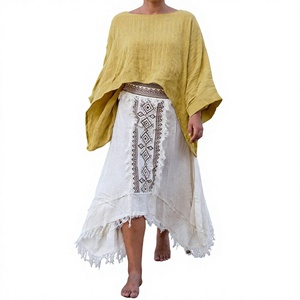 2026 New Vintage Floral Print Chiffon Mesh Empire Waist Mini <b>Skirt</b> Pleated Flowy Drape Women's Casual Spring Summer <b>Boho</b> Style - Product Image 3