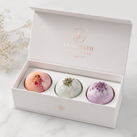Boîte d'emballage de luxe personnalisée pour bombes de bain avec logo |   Carton pliable en carton premium pour cadeaux de spa |   Coffrets cadeaux de beauté en gros