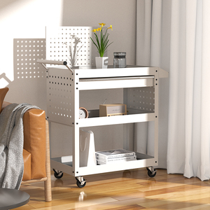 3-Tier Cán công cụ giỏ hàng bán buôn cho cơ khí hội thảo Tủ lưu trữ kho công cụ xe đẩy công cụ xe đẩy ngành công nghiệp nhà để xe - Product Image 3