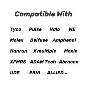 RJMG0141xx220xR série Gbe potrs sans connecteur magnétique modulaire Jack RJ45 2X4 - Product Image 3