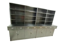 Banc de laboratoire en acier inoxydable personnalisé et armoire de rangement haute pour réactifs banc de laboratoire
