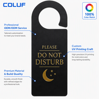 Étiquettes personnalisables en PVC vierge haute densité pour portes, impression offset CMYK professionnelle, code QR, résistantes à la déchirure, lavables, pour hôtels